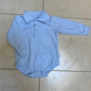 Bella Bliss Long Sleeve Solid Pima Polo Tee